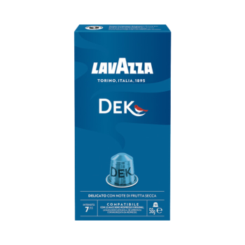 Lavazza DEK Delicato 7, koffeinfrei, Nespresso kompatibel, 10 Aluminium Kaffeekapseln, 58g